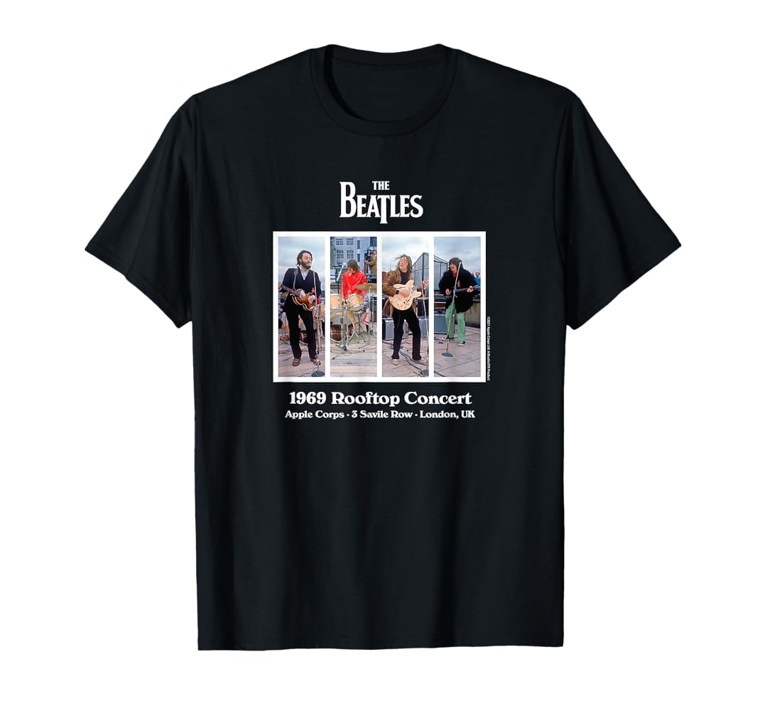 Amazon.com: The Beatles - Rooftop Concert 1969 T-Shirt